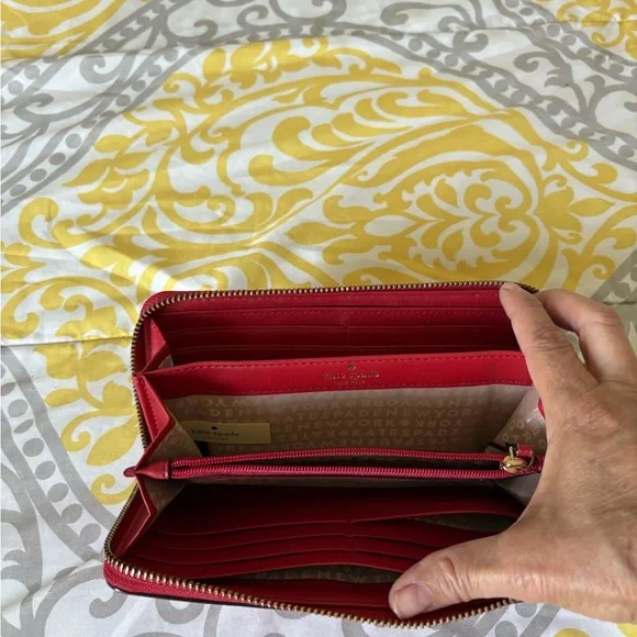 Kate Spade Cherry Red Wallet - Picture 3 of 5